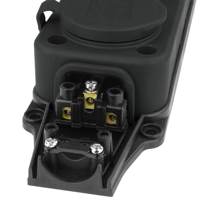 Steckdosenleiste Mehrfachsteckdose 3-fach Aussen Schuko schwarz 3101-308-0300