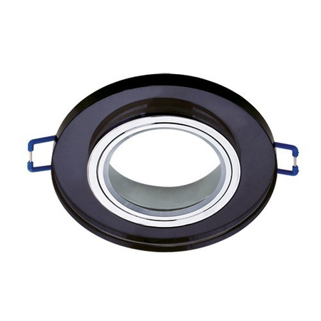 Deckenspot GU10 SELENA C BLACK Glas Einbauspot IDEUS 03599