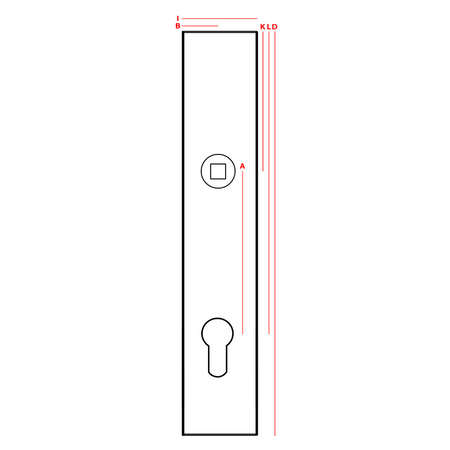 Türschlosskasten Schloss 90/22 Z250
