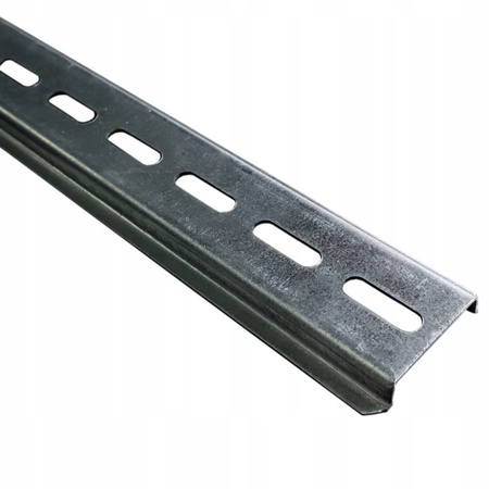 Tragschiene Hutschiene DIN-Schiene TH35 25cm gelocht perforiert verzinkte DIN-Tragschiene Doktorvolt DV-0939-TH-P