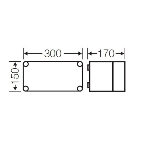Leergehäuse Anschlussdose IP65 Industriegehäuse Abzweigdose HENSEL K0100