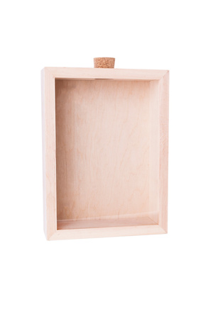 3D Bilderrahmen Tief Zum Befüllen Objektrahmen Echt Holz Box A3 Sparbüchse DV-2087-RD