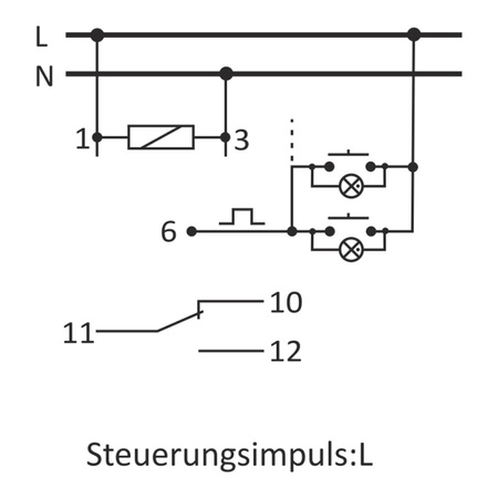 Lichsteurung Bistabile Relais mit Zeitschalter (Timer) F&F BIS-413 230V 4079