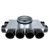 Lüftungsverteiler Verteilerkasten 8x75 Ø160 Wohnraumlüftung Luftverteiler E-KRR-8x75/160-OC