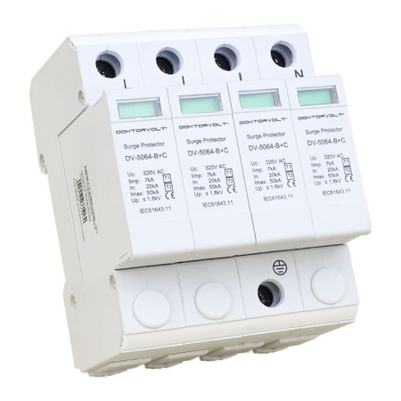 Überspannungsschutz 4P 20-50kA AC T1/T2 Blitzschutz Doktorvolt DV-5064
