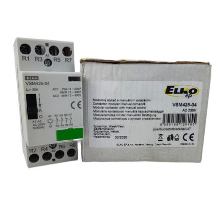 Modular Leistungsschütz mit manueller Steuerung VSM425-04 VSM425-04 230V AC