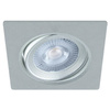 Verstellbare Deckenleuchte quadratisch MONI LED D 5W 4000K Einbau-Hängeleuchte silber 03860