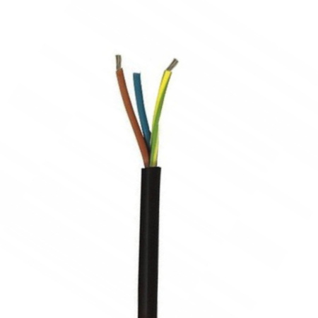 Kabel Gummileitung 3x2,5mm2 H07RN-F 450/750V schwarz Gummikabel Preis/1m 010000125