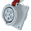 Einbausteckdose schräg 63A/5P 400V IP67 Steckdose IEGN 6353