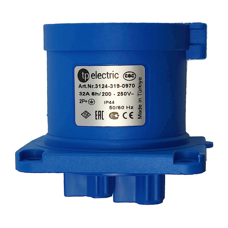 CEE Einbaustecker gerade Camping 3P 32A 230V IP44 3124-319-0970