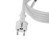 Anschlusskabel 3m IP44 mit geradem Stecker 250V 16A 3x2,5 mm² H05VV-F PP-40H Weiß W-98616