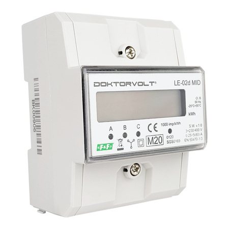 3 Phasige 0,25÷10(80)A Stromzähler MID Drehstromzähler Zähler MID F&F LE-02D