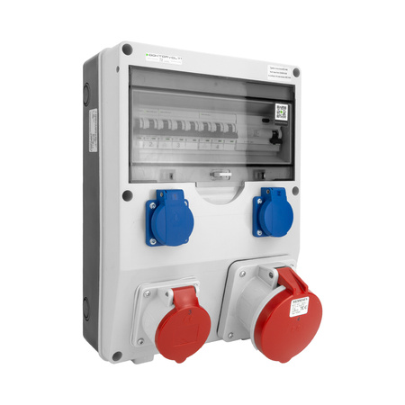 Stromverteiler TD-S/FI 1x63A 1x16A 2x230V Baustromverteiler Doktorvolt DV-2268-D