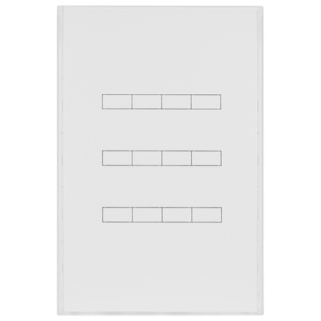 Doktorvolt Verteilerkasten Unterputz Sicherungskasten aus Metall 96 Module 4-reihig IP30 MP96/4/24