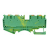 Schutzleiter-Reihenklemme 4mm2 4-Leiter gelb-grün Erdungsklemme DS4-QU-PE-01P-1C-00