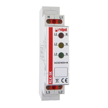 Leuchtmelder 3 Phasen Kontrollleuchte Phasenprüfer LED RLK-3K Relpol 863028