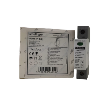 Überspannungsschutz 1P 12,5kA(10/350) klasse T1+T2 (B+C) Schelinger A51-SPD03-1P-B+C