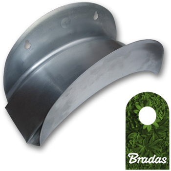 Wandschlauchhalter Schlauchhalter aus Metall silber für Gartenschlauch Bradas ECO-WF114