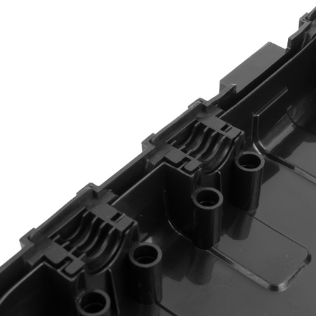 Kabelbox wasserdicht 29x13,2x10cm außen Kabelkasten für Verlängerungskabel, Steckdosenleisten große Elektrobox 6 Durchlässe Garten Organizer Schwarz Camping Box für Weihnachtsbaumbeleuchtung DV-6654 Doktorvolt