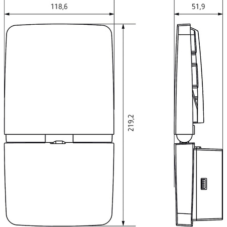 Theben LED-Strahler 11W 4000K 900lm Leuchte Wandlampe für Innen- und Außenbereich IP55 TH-W-1020742