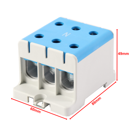 Hauptleitungsklemme Anschlussklemme ETB 95/1x3 Al/Cu Universalklemme elektroinstallation 6 Löcher  Elektro Becov