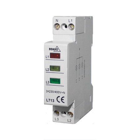 BEMKO Leuchte Phasenkontrolle Signalleuchte Leuchtmelder 3 x 230V A15-L9-3F
