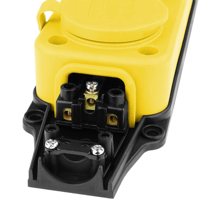 Steckdosenleiste Mehrfachsteckdose 3-fach Aussen Schuko gelb 3101-308-0700