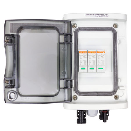 Solar Anschlusskasten PV DC 1000V 1x T2 Mersen 1-String 4mm Connector Doktorvolt DV-4364-FOT