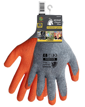 Gartenhandschuhe Schutzhandschuhe HUZAR CLASSIC PLUS Arbeitshandschuhe Latex Größe 10 BRADAS RWHCP10