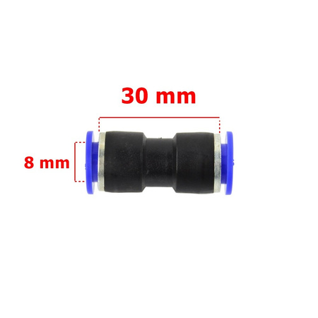 Schlauchverbinder PU/PE Druckluftverbinder 4 6 8 10 12 mm G03013