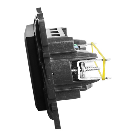 Computersteckdose 2xRJ45 CAT6 FTP schwarz Niloe Step 863562