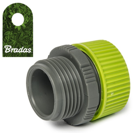 Schlauchstück von 1/2" zu Außengewinde 3/4" Adapter für Wasserschlauch LIME LINE Bradas LE-4116