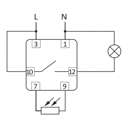Dämmerungsschalter mit hermetische Sonde Ø10 Dämmerungssensor F&F AZ-112