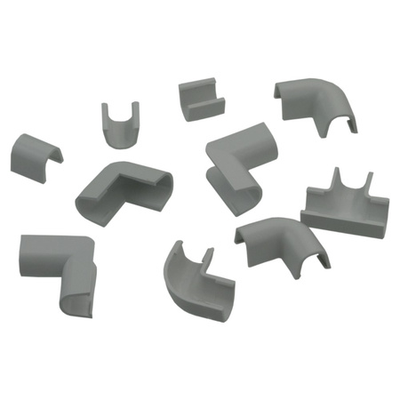 Cablefix Inofix Verbindungen Eck-und T-Stücke für 2201 Kanal 8x7 mm grau 3210-7