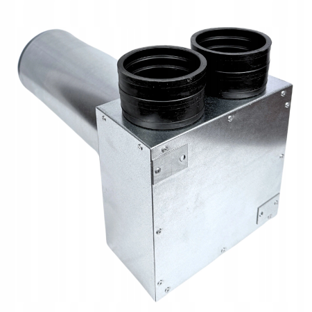 Lüftungsverteiler Verteilerkasten 2x75 Ø125 Wohnraumlüftung Luftverteiler E-KSR-2x75/125-OC