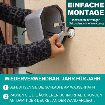 Wasserhahn Abdeckung Frostschutz aus Schaumstoff Wasserhahn-Schutzhülle DV-6746 Doktorvolt