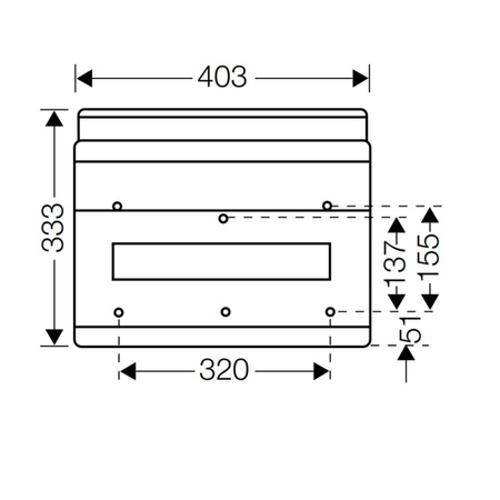 Hensel Automatengehäuse KV1518 Aufputzverteiler Sicherungskasten 18Module KV 1518