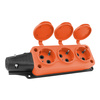 Steckdosenleiste Mehrfachsteckdose 3-fach Aussen Schuko orange 3101-308-2300