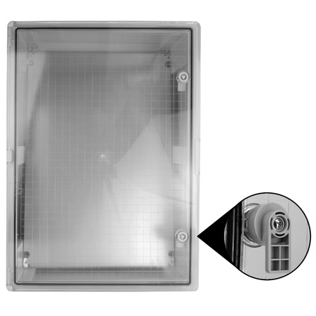 Leergehäuse mit transparenter Tür 600x800x260mm Schaltschrank Aufputz Verteilerschrank IP65 IK10 TP Electric 3310-580-0100