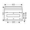 Hensel Automatengehäuse KV1518 Aufputzverteiler Sicherungskasten 18Module 2253