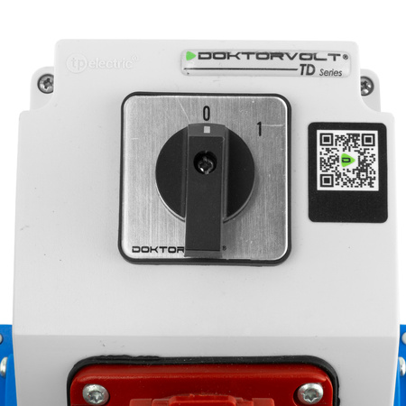 Wandverteiler 16A 2x230V mit Nockenschalter IP44 Stromverteiler Komplett Verdrahtet Doktorvolt DV-5220-D