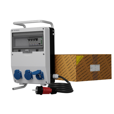 Stromverteiler TD-S/FI 3x230V franz System Kabel Stromzähler MID Doktorvolt® DV-0472-F