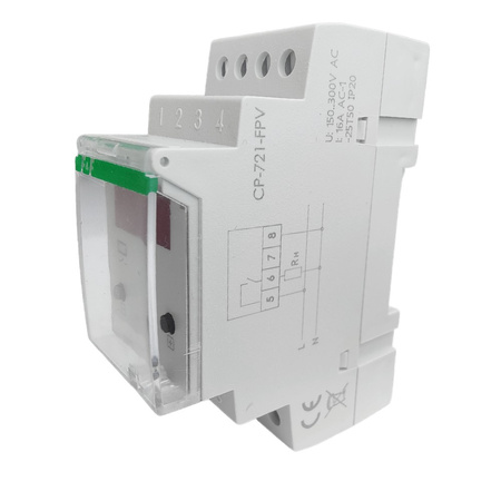 F&F Spannungsrelais für Photovoltaikanlagen programmierbar einphasig 16A CP-721-FPV