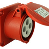 CEE Einbausteckdose gerade 400V 16A 4P 75x75 mm 3122-322-1675