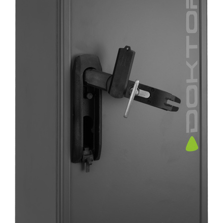 Campingsäule 132x26x24cm Leergehäuse auf Fundament duroplastisches Polyesterharz Campingverteiler Anthrazit Doktorvolt DV-6111