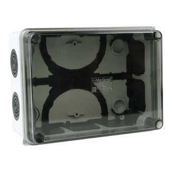 Abzweigkasten150x110x70 mm 10 Dichtmembranen Aufputz Abzweigdose Verbindungsdose Industriegehäuse IP66 M-L 008.PG.K