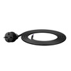 Anschlusskabel 1,5m IP44 mit geradem Stecker 250V 16A 2×1,5 mm² H07RN-F PP-40H Schwarz W-97253