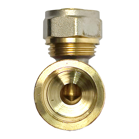 Installationsverbinder Klemmanschluss 16x2 Diamond Klemmringverschraubung für Mehrschichtrohre Bogen FTN-005.1/2X16.KOL-D