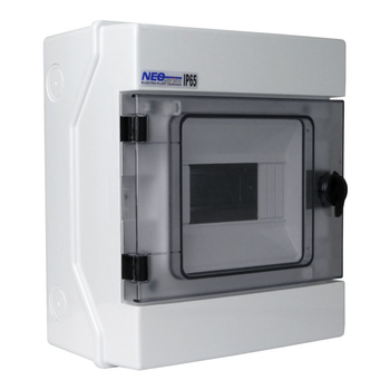 Feuchtraumvert​eiler Verteilerkasten Kleinverteiler 1000V RH-6 AP IP65 6 Module Aufputz Sicherungskasten VDE E-P 36.6