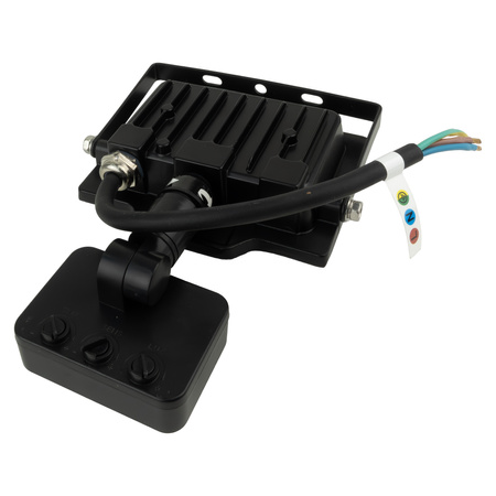 LED Außenstrahler mit Bewegungsmelder 20W GTV Flutlicht schwarz IP65 Außenwandstrahler 2000lm GT-GCR20W-64